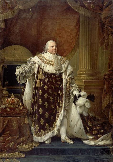 Portrait Of Louis XVIII In His Coronation Robes Painting Antoine Jean