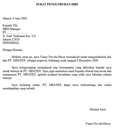 Surat Pengunduran Diri Kerja Pabrik Tulis Tangan Homecare24