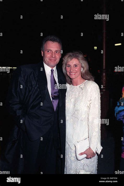 Peter Dean Actor With Wife Eastenders Cast Dinner Mirrorpix Stock Photo