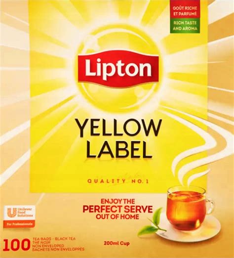 Lipton Yellow Label Herbata Czarna Torebek Oficjalne