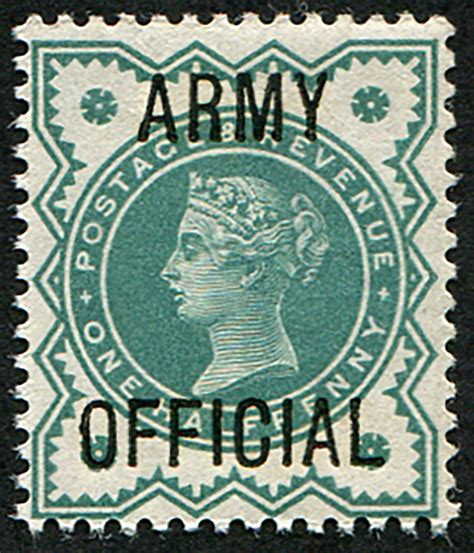 Army ½d SG 042 VARIETY DEEP DULL BLUE GREEN Embassy Philatelists