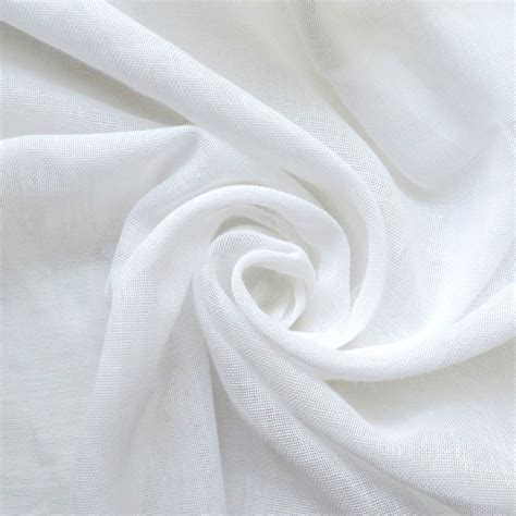 Egyptian Cotton Muslin Fabric Soft White