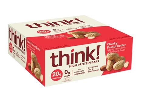 Think High Protein Bars Chunky Peanut Butter 10 Bars Vitacost