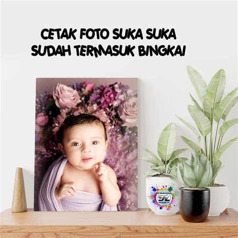 Jual CETAK FOTO BINGKAI KAYU MDF UKURAN 20x30 Cm Shopee Indonesia