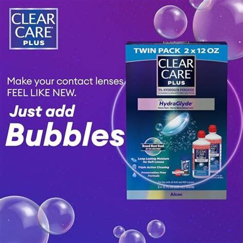 Clear Care Plus Cleaning Solution With Lens Case Twin Pack Multi 12 Oz Pack Of 2 300650363402 Ebay