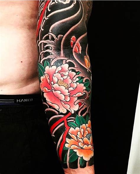 Japanese Tattoo Sleeve By Horichuy Japaneseink Japanesetattoo