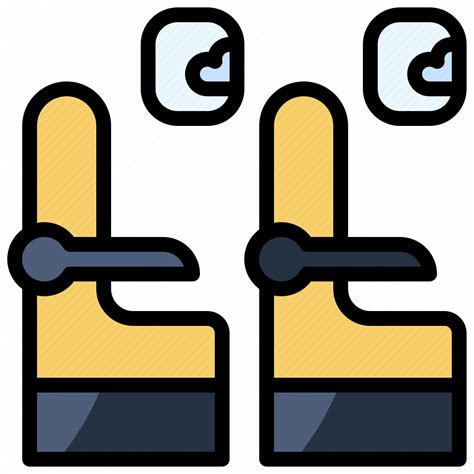 Aeroplane Airplane Passenger Seat Seats Transportation Travel Icon Download On Iconfinder