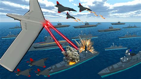 Entire Us Navy Fleet Vs Impossible Ufo Boss Ravenfield Battle