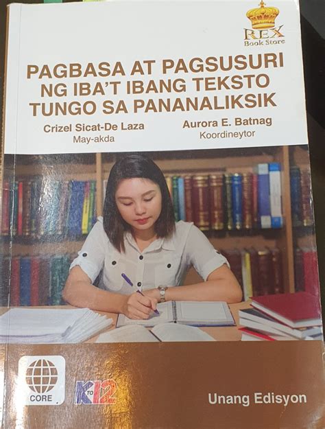 Pagbasa At Pagsusuri Ng Iba T Ibang Teksto Tungo Sa Pananaliksik