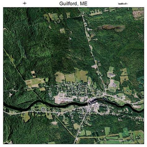 Aerial Photography Map of Guilford, ME Maine