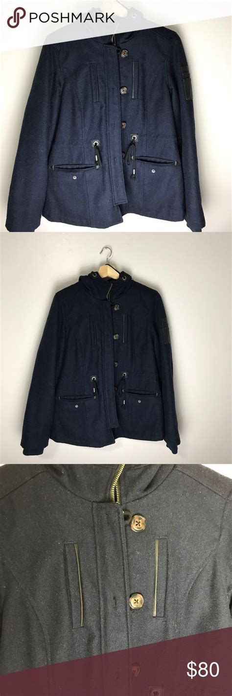 Aeropostale Navy winter jacket with wool lining | Wool winter jacket ...