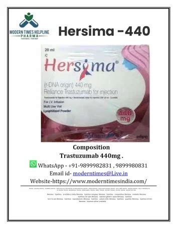 Hersima Mg Injection At Best Price In New Delhi By Modern Times