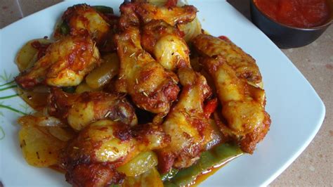 Alitas De Pollo Con Papas Al Horno Pronto