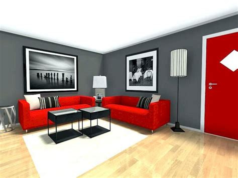 20 Red Black And Grey Living Room Decoomo