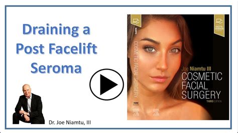 Draining A Post Face Lift Seroma Youtube