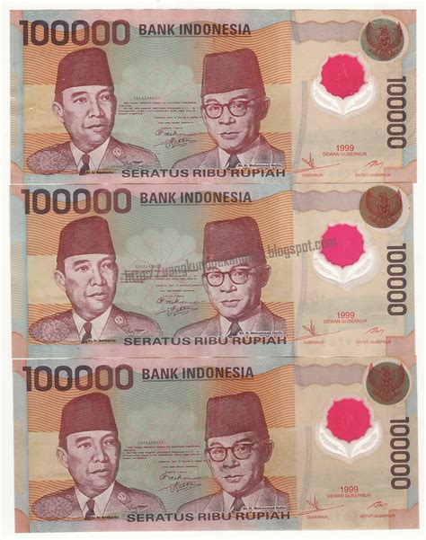 Uang Kuno Koleksi Dan Mahar Pernikahan Pecahan 100 000 Rupiah