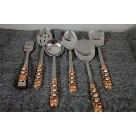 Stainless Steel Serving Spoons Set, Packaging Type: Box at Rs 2000/box ...