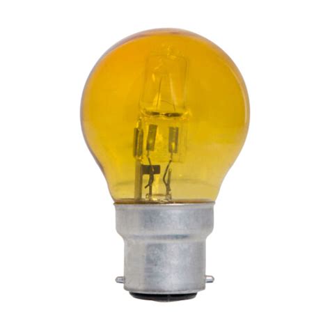 Pack Of X Yellow Coloured Halogen Golfballs Watt Equivalent To