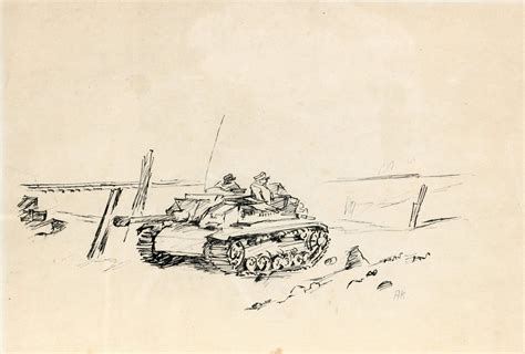 Panzer in Russland by August Kratzer - Artvee