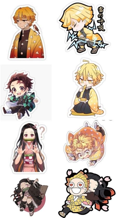 Demon Slayer Stickers Printable