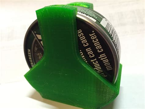 Snuff Dip Can Belt Clip Holder 3d Printed