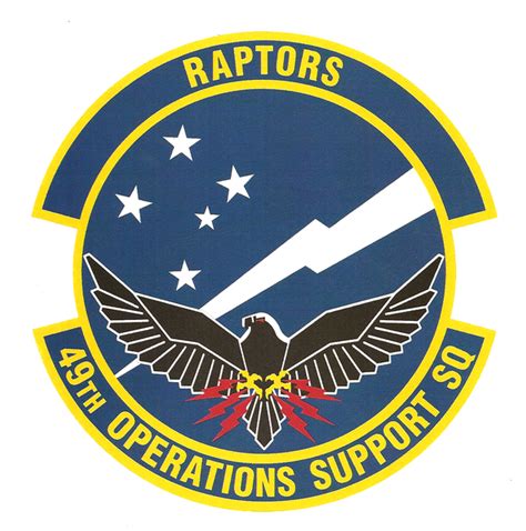 Coat Of Arms Crest Of 49th Operations Support Squadron Us Air Forcepng