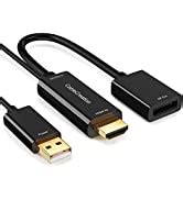 CableCreation HDMI Auf DisplayPort Adapter Mit USB Stromversorgung 4K