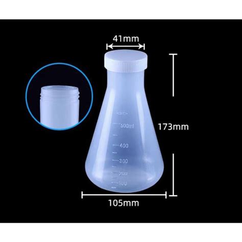 Jual Erlenmeyer Flask Labu Erlenmeyer Plastik PP 100 Ml 250 Ml 500 Ml