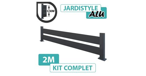 Kit Clôture Aluminium 2m Claire Voie Sur Platines