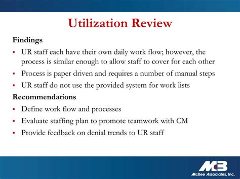 Utilization Review Template