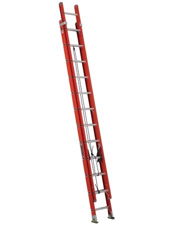 Louisville Ladder Foot Fiberglass Extension Ladder Type Ia Lb