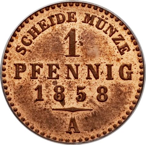 Pfennig Charles Alexander Sajonia Weimar Eisenach Numista