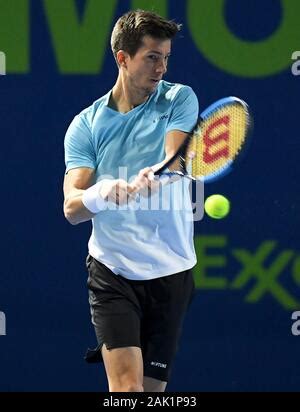 Mikael Ymer Sweden Returns Ball During Qualifying Round Of Us Open