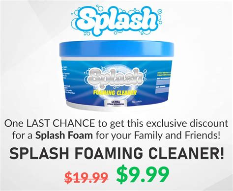 Splash Foam Cleaner Upsell1