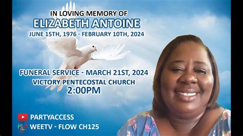 In Loving Memory Of Elizabeth Antoine YouTube