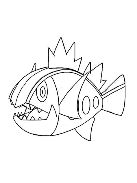 Pokemon Basculin Coloring Pages Free Printable 4278 The Best Porn Website