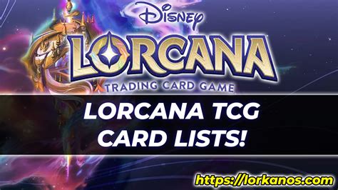 Lorcana TCG Card Lists 2025 Lorkanos