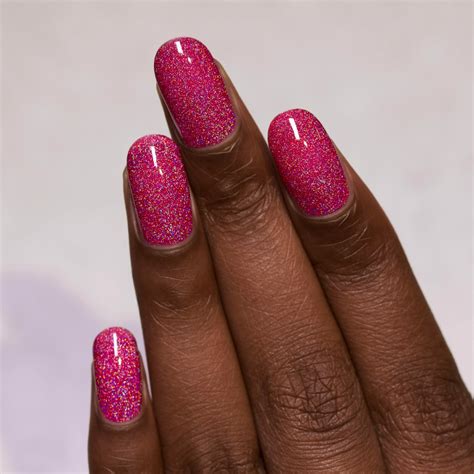 Jello Shot Paradise Pink Holographic Sheer Jelly Nail Polish By Ilnp