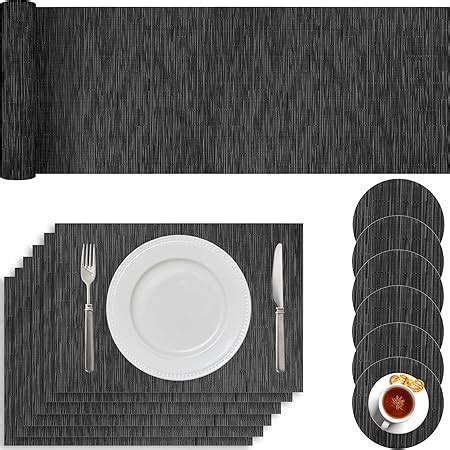 Heyomart Placemats Table Mats Set With X Placemats X Coasters