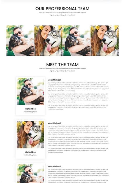 About Us Layouts Webpage Layouts Barketing Solutions