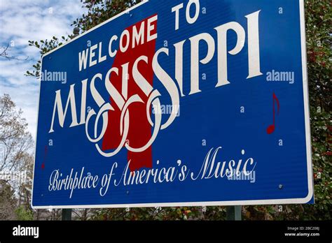 Mississippi Welcome Sign Usa Hi Res Stock Photography And Images Alamy