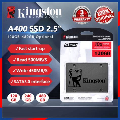 Kingston Ssd Gb Gb Gb Gb A Sata Inch For Laptop