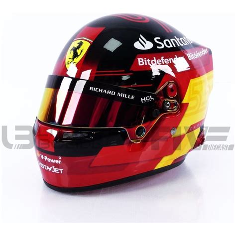 MINI HELMET 1/2 – CASQUE Carlos Sainz Jr – Ferrari F1 2023 - Five Diecast