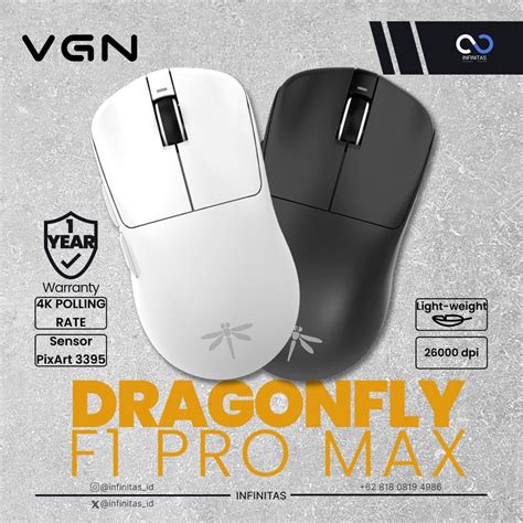 Jual VGN Dragonfly F1 PRO MAX 4K Wireless Light Weight Gaming Mouse