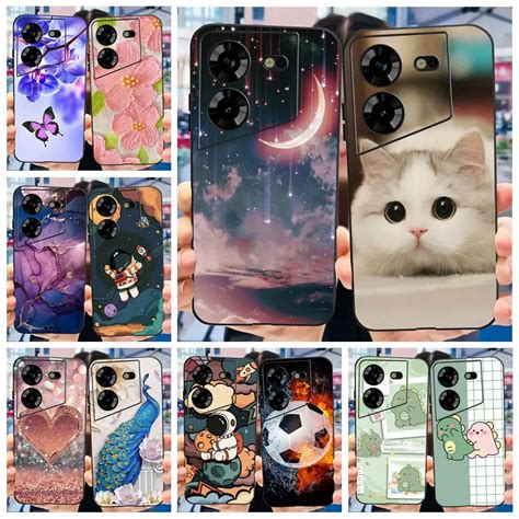 Funda De Silicona Blanda Para Tecno Pova 5 Carcasa Pintada A La Moda