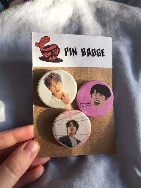 Bts Pin Badges 3pk Etsy Uk