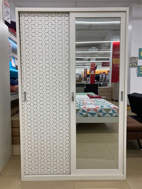 Hexa Sliding Wardrobe Lemari Pakaian Besi Pintu Sliding Informa