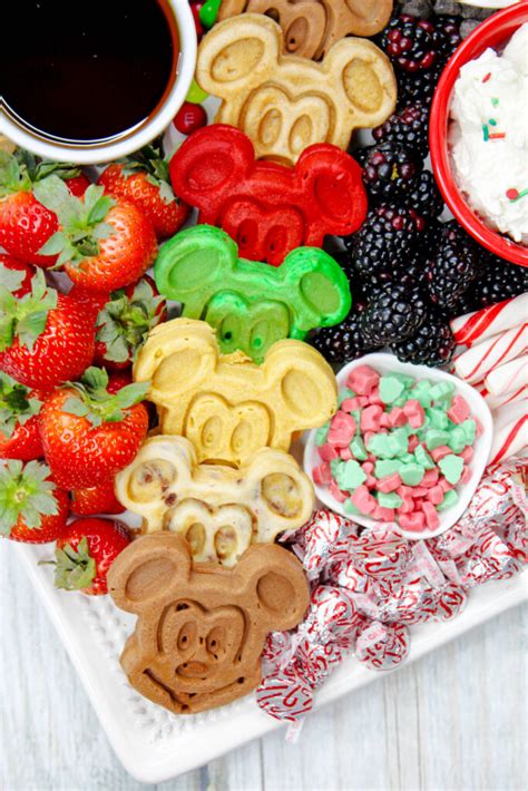 Christmas Mickey Mouse Charcuterie Board