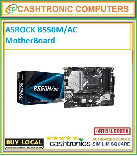 ASROCK B550M/AC AMD Motherboard | Lazada Singapore