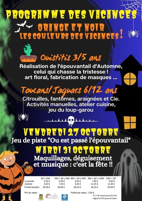 Programme Des Vacances De La Toussaint 2023 MJC Gourdon Pour Tous